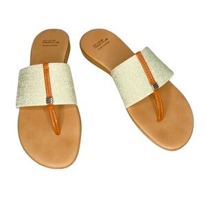Andre Assoue Flat “Nice” Thong Sandal Sz 7.5/8